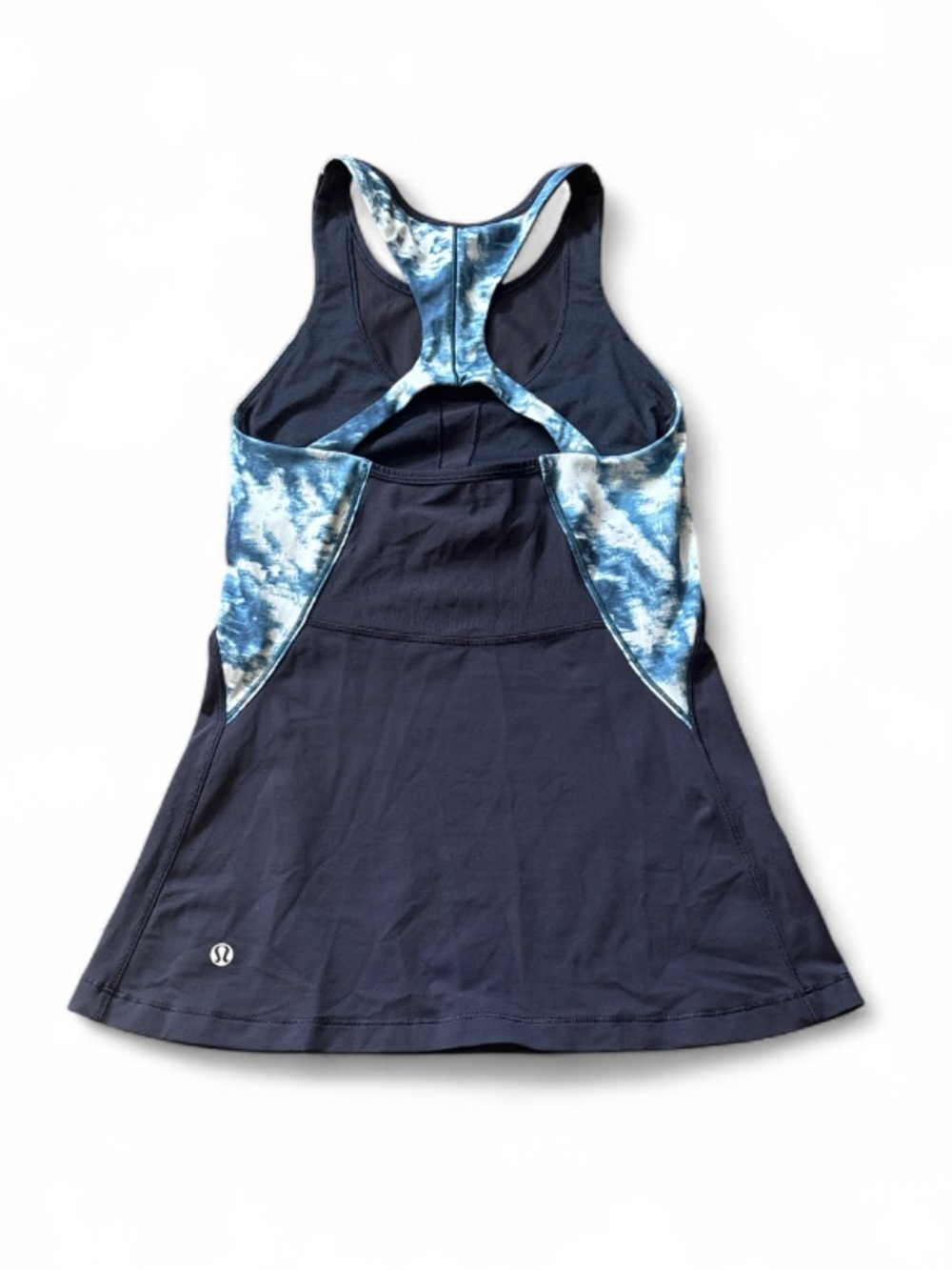 Lululemon Mesh With Me Tank Naval Blue Sea Side Silver Fox Alberta Lake Size 4 - Picture 5 of 7